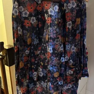 FWK Engineered Garments Floral Patterned Long Sleeve Blouse